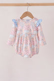 Pink pumpkin ruffle bubble