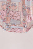 Pink pumpkin ruffle bubble