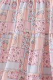 Pink pumpkin smocked mom&me dress