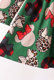 Red character bamboo pants set
