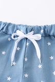 Blue star pocket shorts