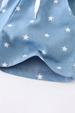 Blue star pocket shorts