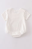 Cream blank basic t-shirt Adult Kids and baby bubble