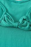 Teal blank basic kids teens adult tank top