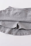 Gray basic skort