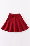 Maroon basic skort