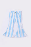 Blue stripe denim jeans