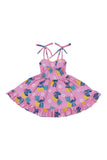 Pink character ruffle dress
