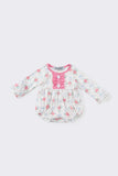 Pink floral print bubble