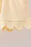 Lemon Scalloped Short Set