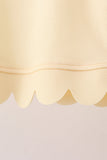 Lemon Scalloped Short Set