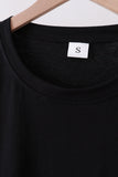 Black scalloped women shorts set