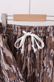 Camouflage scalloped mom&me shorts set