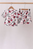 Alabama scalloped shorts set
