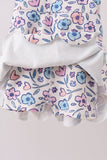 Floral Performance Scalloped Tank Dress