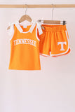 Orange Tennessee active shorts set