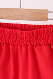 Red Georgia active shorts set