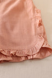 Pink linen 2 pcs swing set