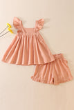 Pink linen 2 pcs swing set