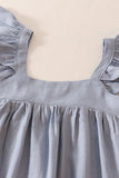 Blue linen 2 pcs swing set