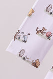 Premium blue character print bamboo dress