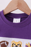 Premium Purple LSU tiger applique top