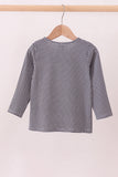 Premium Black Alabama elephant embroidery top