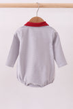 Premium Maroon Alabama elephant embroidery stripe bubble