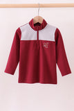 Premium Maroon Mississippi embroidery top