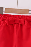 Premium Red bow shorts