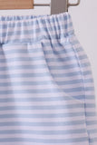 Premium Blue&white stripe shorts