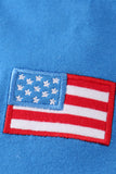Premium Blue patriotic flag applique dress