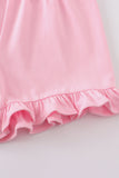 Premium Blush basic ruffle shorts