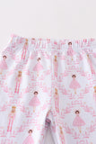 Premium Pink nutcracker girl pajama set