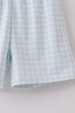 Blue active shorts set