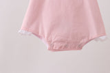Pink ribbon ruffle bow bubble