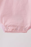 Pink ribbon ruffle bow bubble