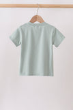 Green vehicle embroidery top