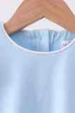 Mint flutter sleeve scalloped top