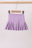 Purple pleated skort