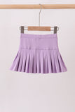Purple pleated skort