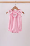 Pink Floral Embroidery Bubble