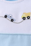 Blue Vehicle Embroidered Bubble