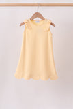 Buttercup Scalloped Bow Dress