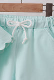 Mint Scalloped Shorts Set