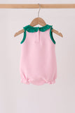 Pink Jack-O-Lantern applique bubble