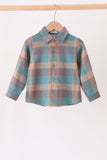 Teal Plaid Button Down Shirt