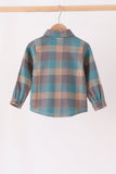 Teal Plaid Button Down Shirt