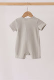 Gray Scarecrow Embroidery Romper