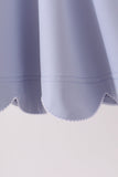 Dusty Blue Scalloped Dress